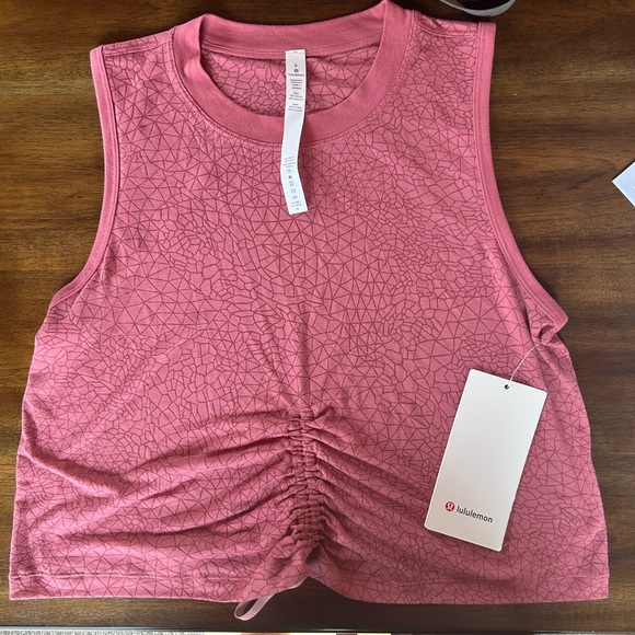 lululemon athletica Tops - Lululemon cinch me up front tank veil.